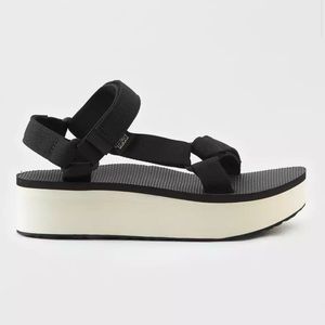 Teva Flatform Universal Platform Sandals Black Size 10